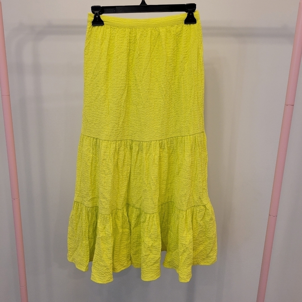 Urban Outfitters Neon Yellow Skirt size small - Picture 3 of 6